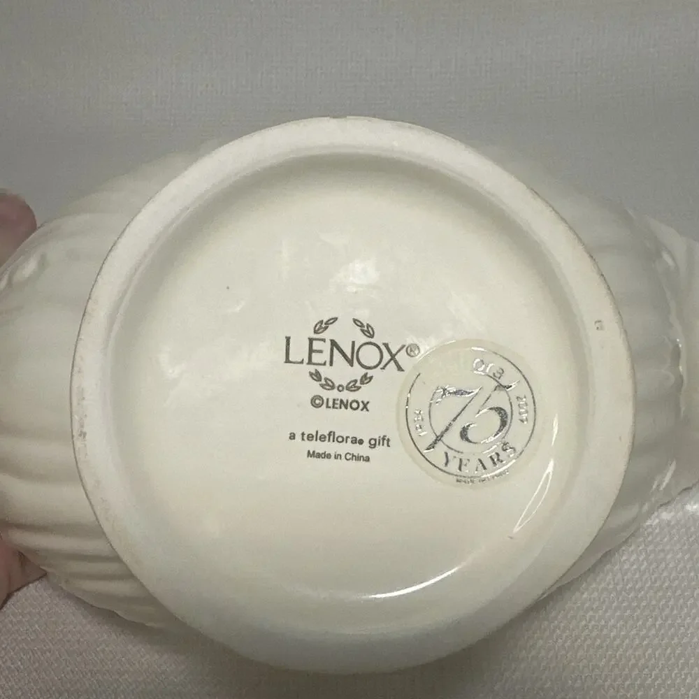 Lenox Teleflora 75th Anniversary Gravy Boat Cream